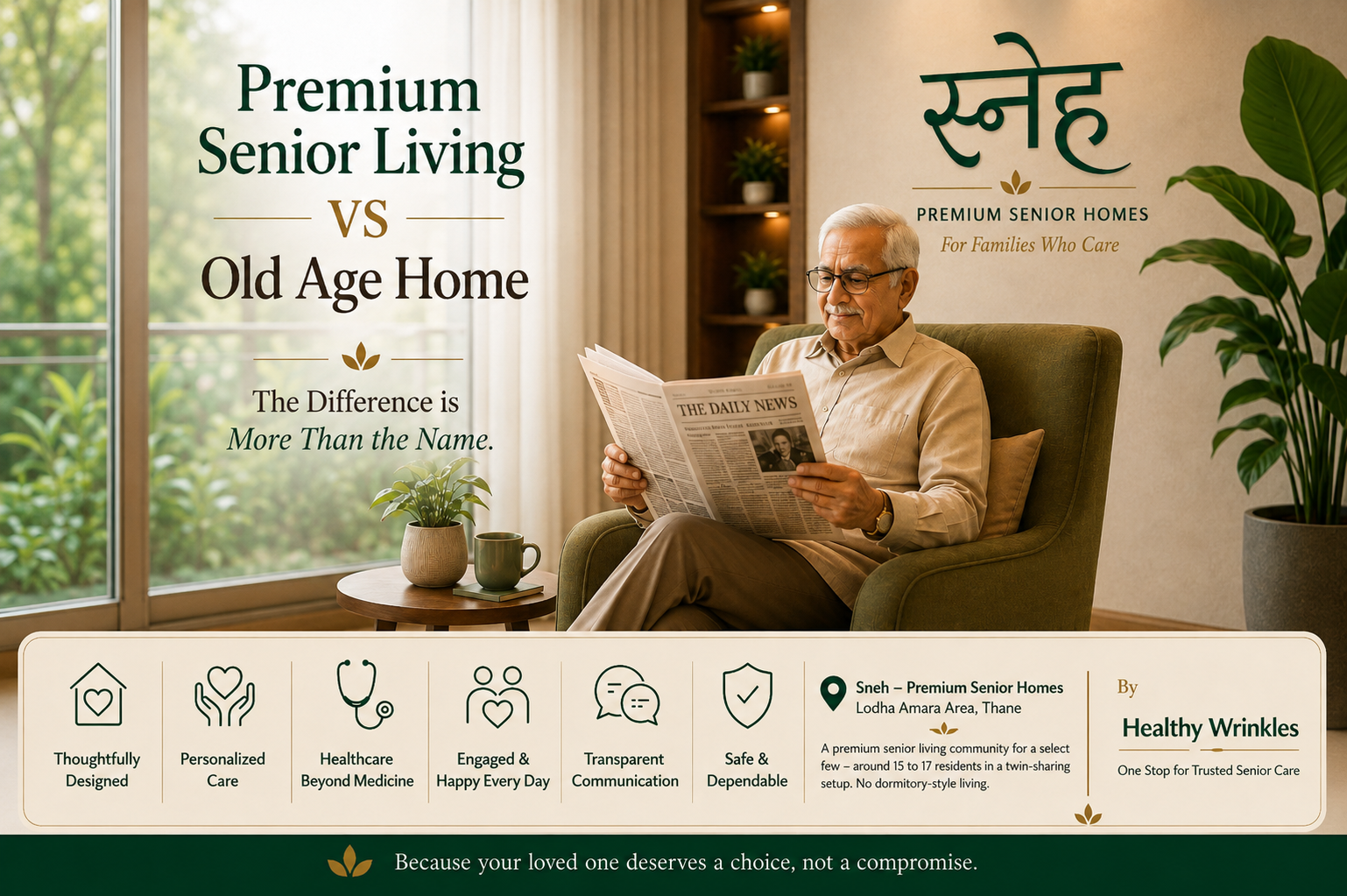 Premium Senior Living vs Old Age Home What’s the Difference Sneh