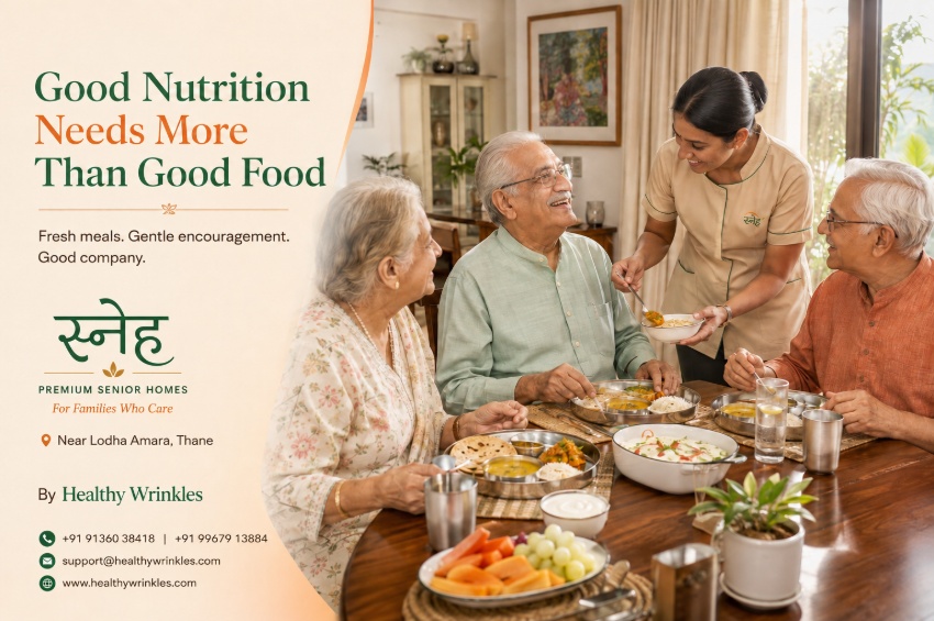 Premium Senior Homes in Thane Supporting Senior Nutrition