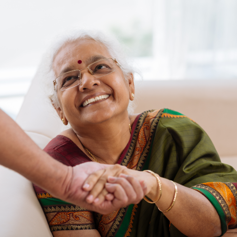 Senior residents enjoying wellness activities at Sneh